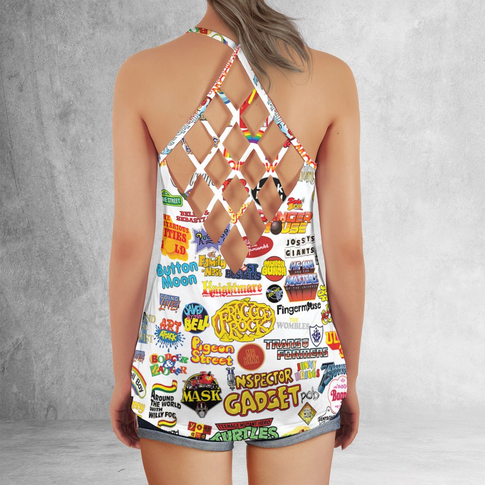 Criss Cross Tank Top - UXR56WSB -  - 3