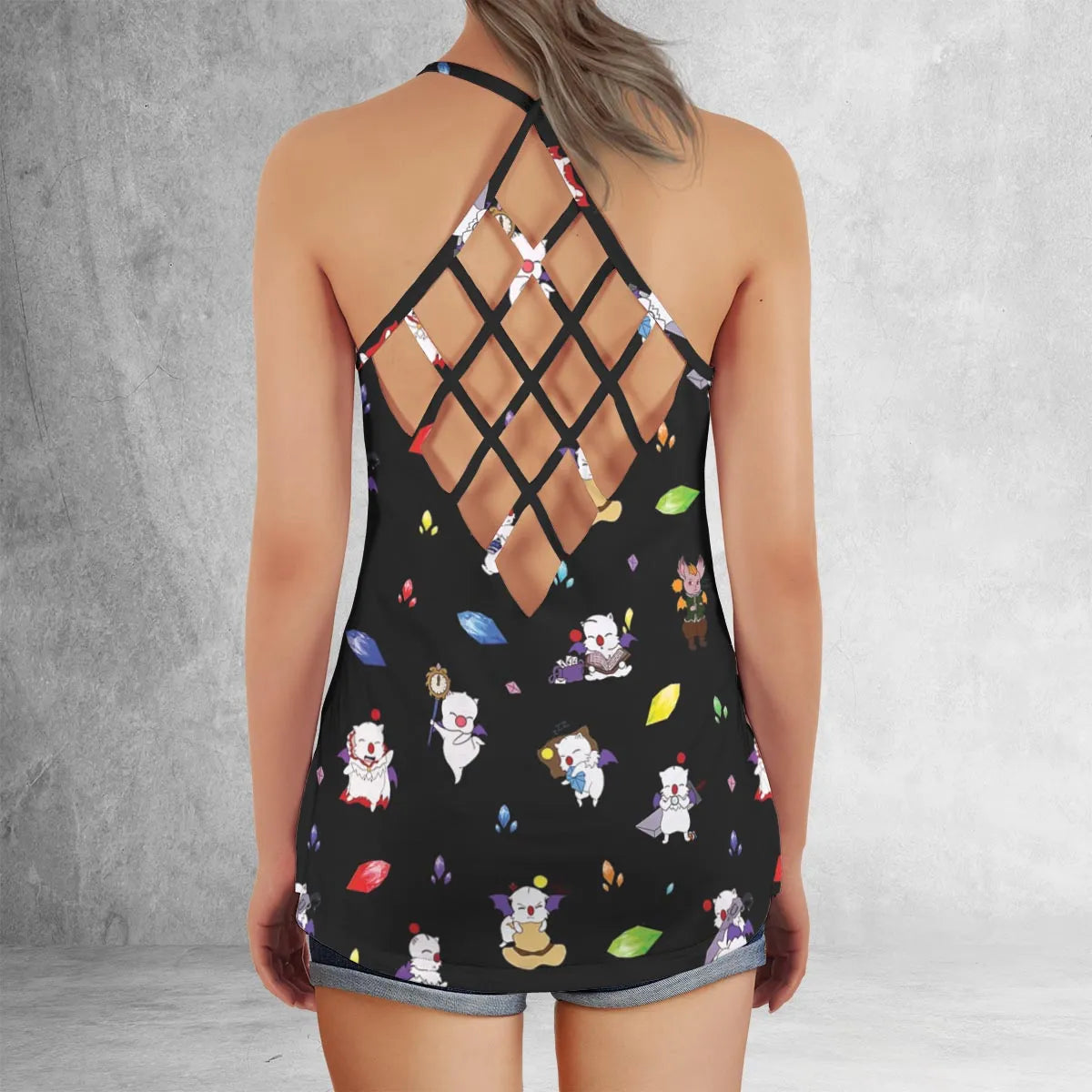Criss Cross Tank Top - KDUVJJKL