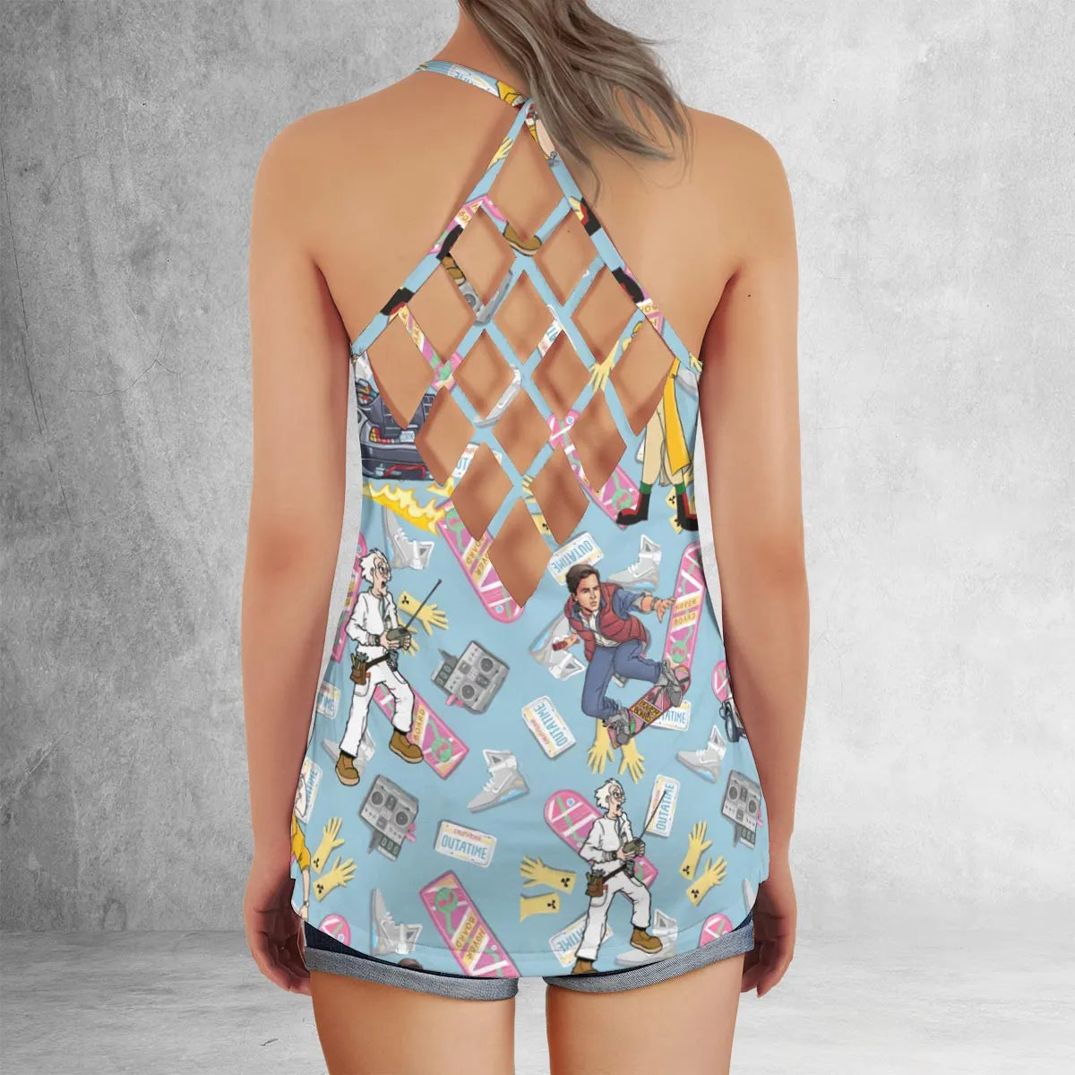 Criss Cross Tank Top - 8JT9BVUH