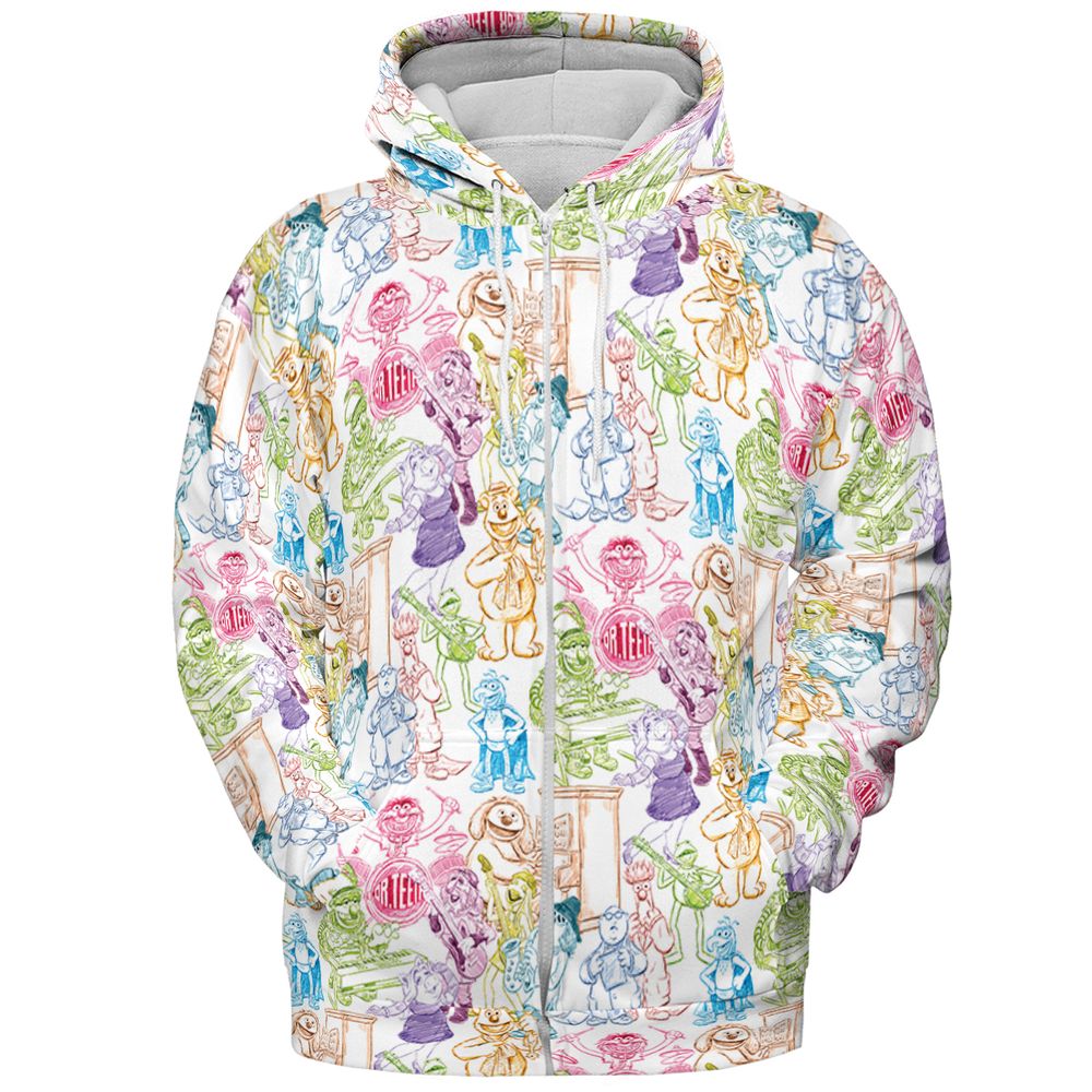 All-over Print Hoodie - 9TE8F98J -  - 3