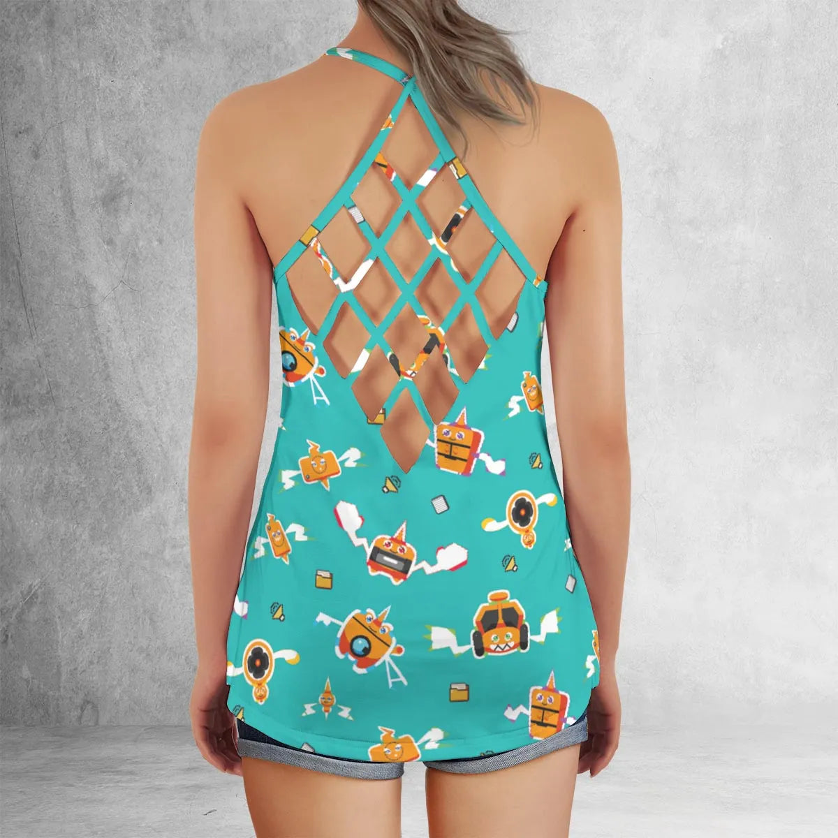 Criss Cross Tank Top - 3LBYARYR