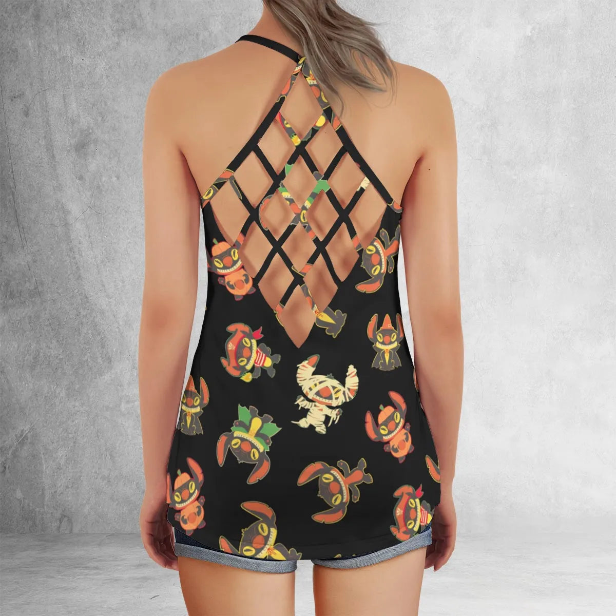 Criss Cross Tank Top - NU8QL8L1