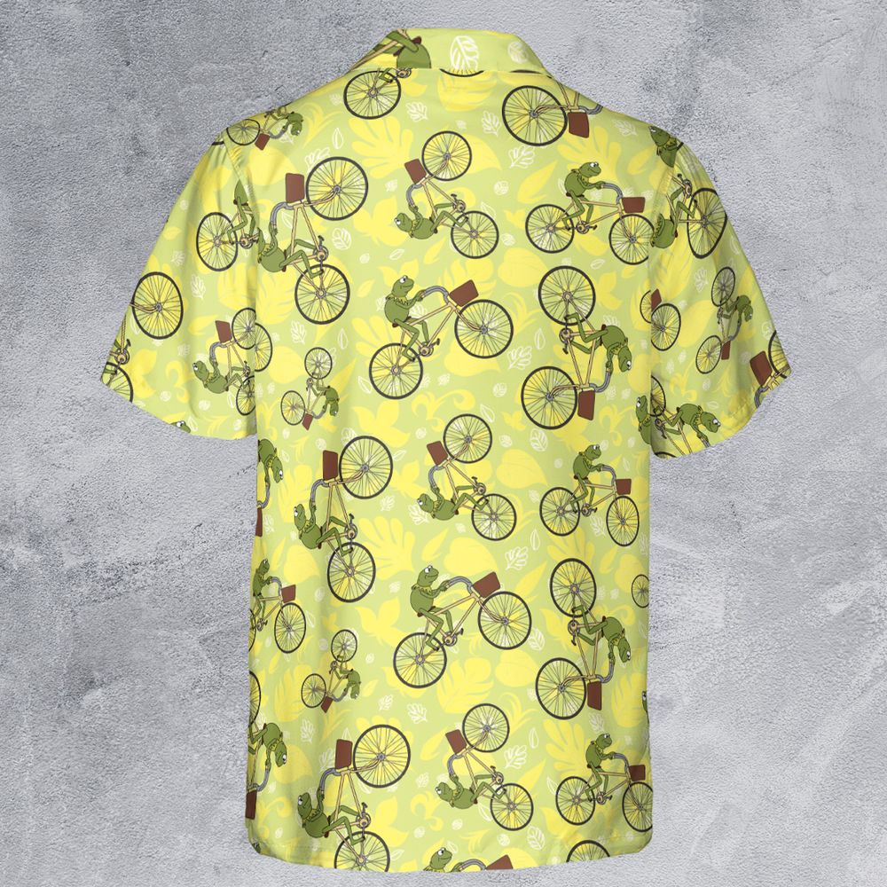 Kermit riding a bike -  - 3