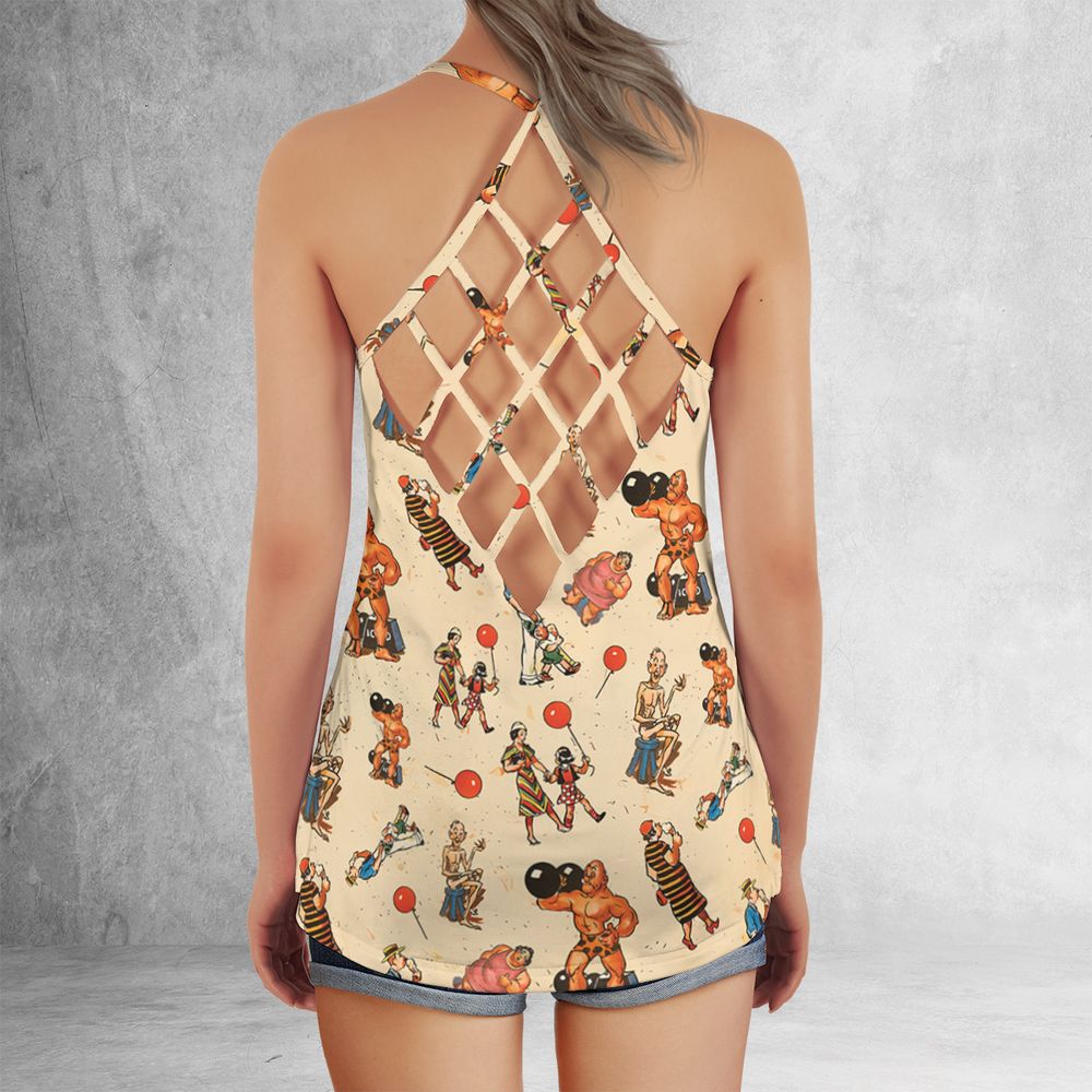 Criss Cross Tank Top - Y26DA5VY -  - 3