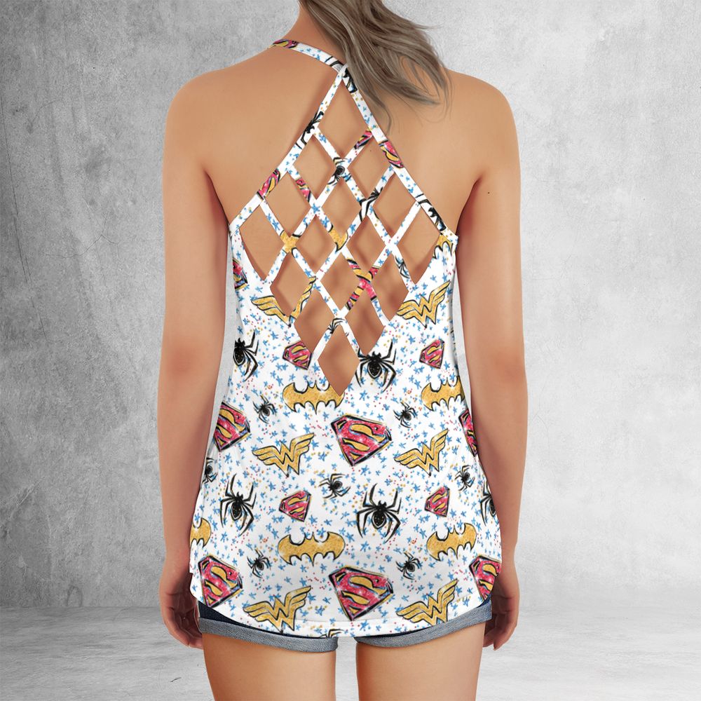 Criss Cross Tank Top - XTY3BKFN -  - 3