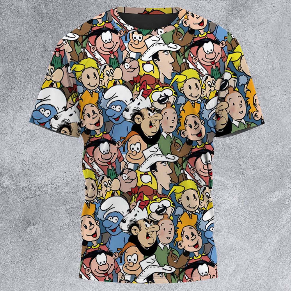 All-Over Print Unisex T-Shirt - J4HF15CP -  - 3