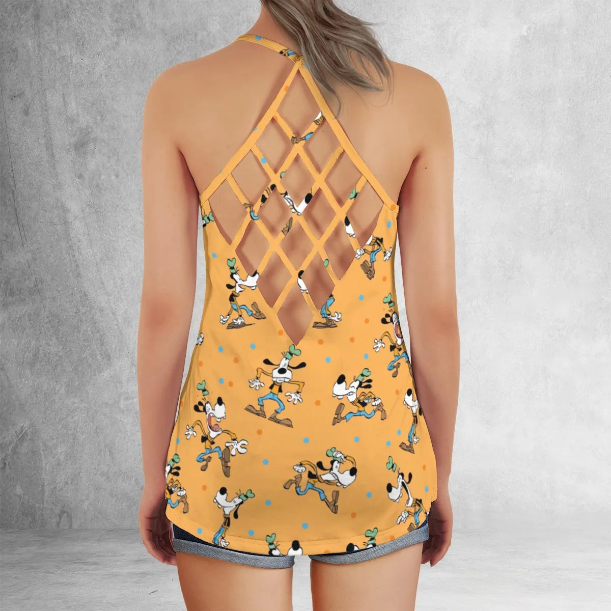 Criss Cross Tank Top - 3BACBTMD