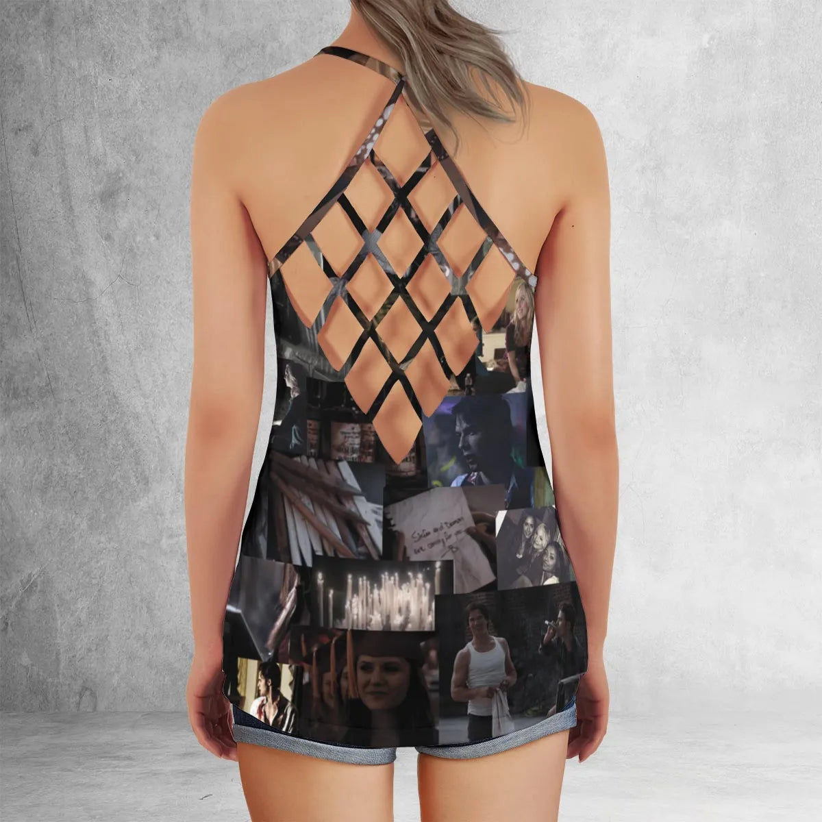 Criss Cross Tank Top - WM4FXDYT