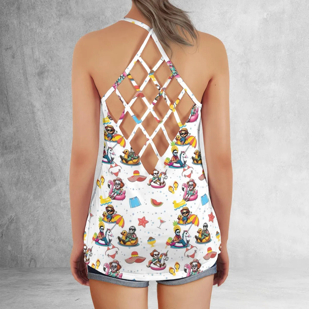 Criss Cross Tank Top - EJBDKSDA