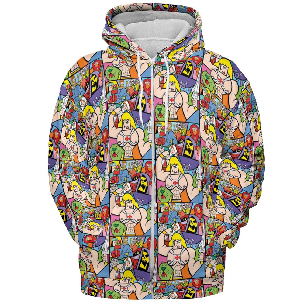 All-over Print Hoodie - DP66NY8E -  - 3
