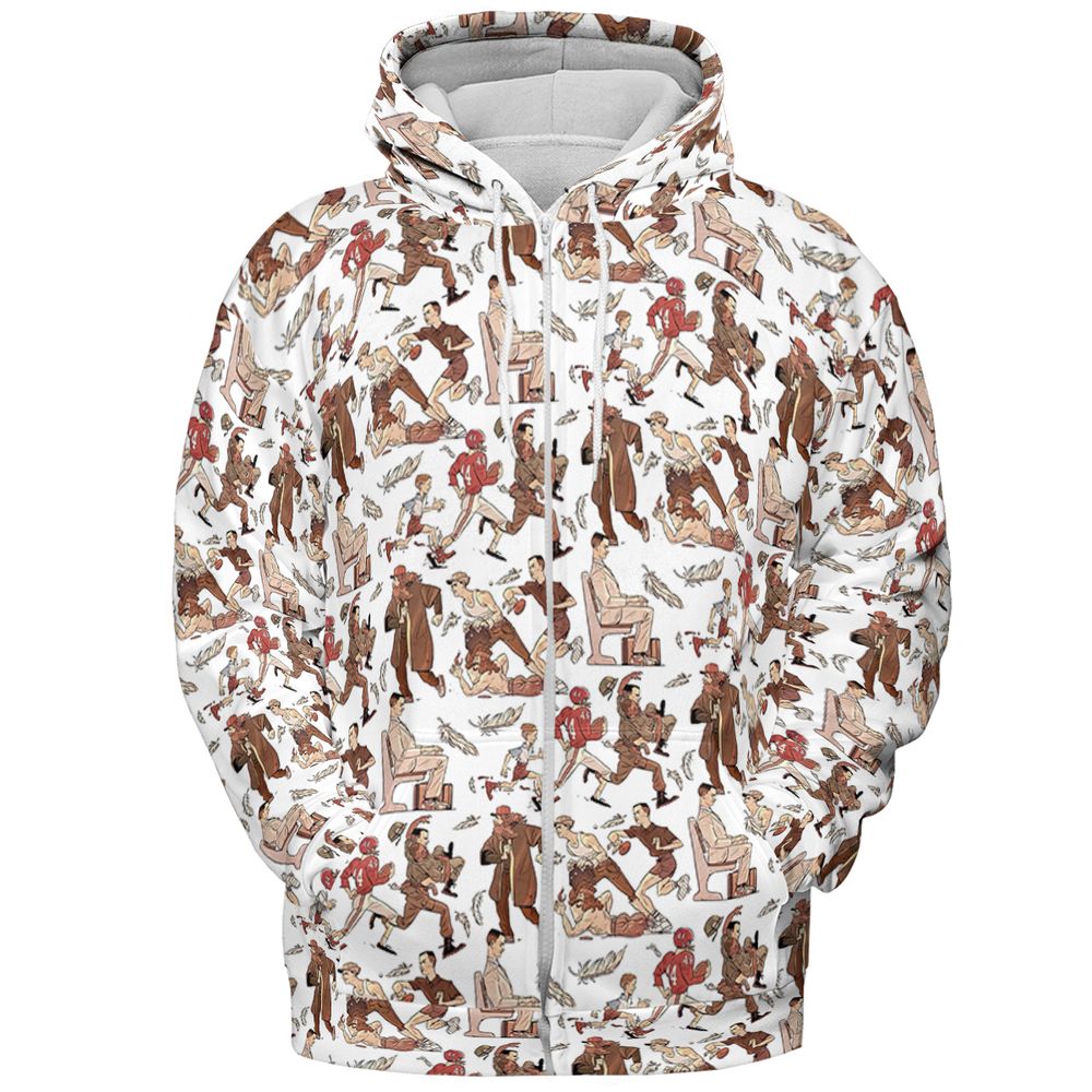 All-over Print Hoodie - ZNV9CFWE -  - 3