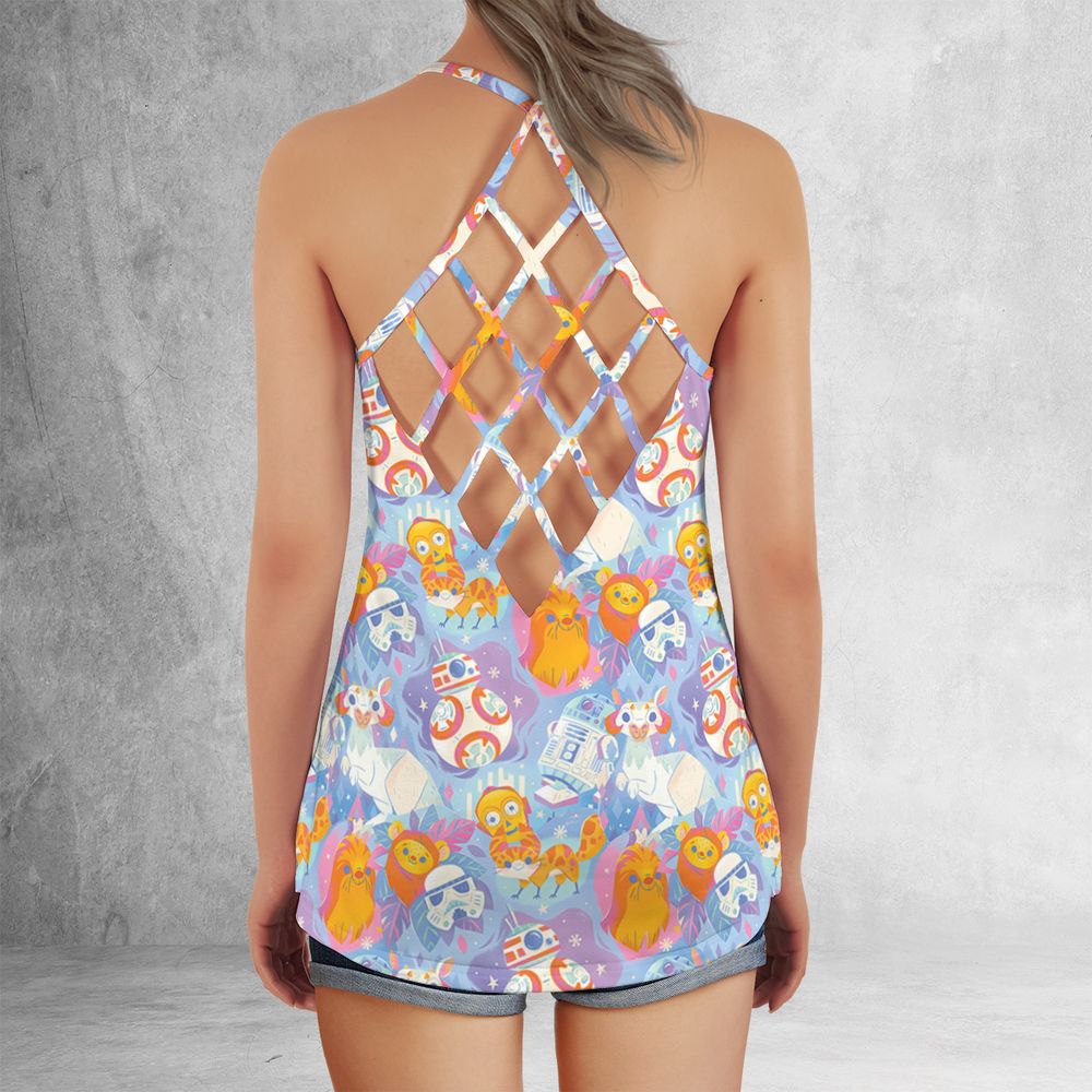 Criss Cross Tank Top - ZH69XCW7 -  - 3