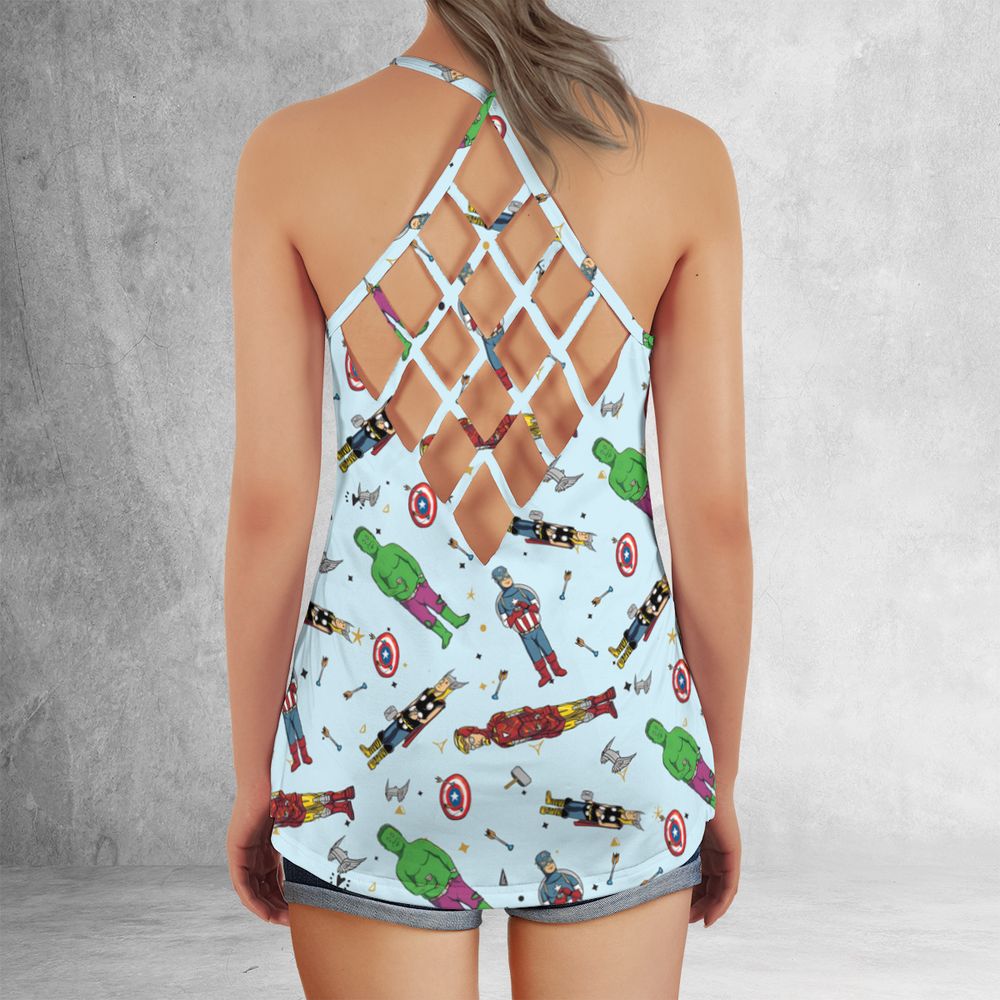 Criss Cross Tank Top - BPH9W9T7 -  - 3