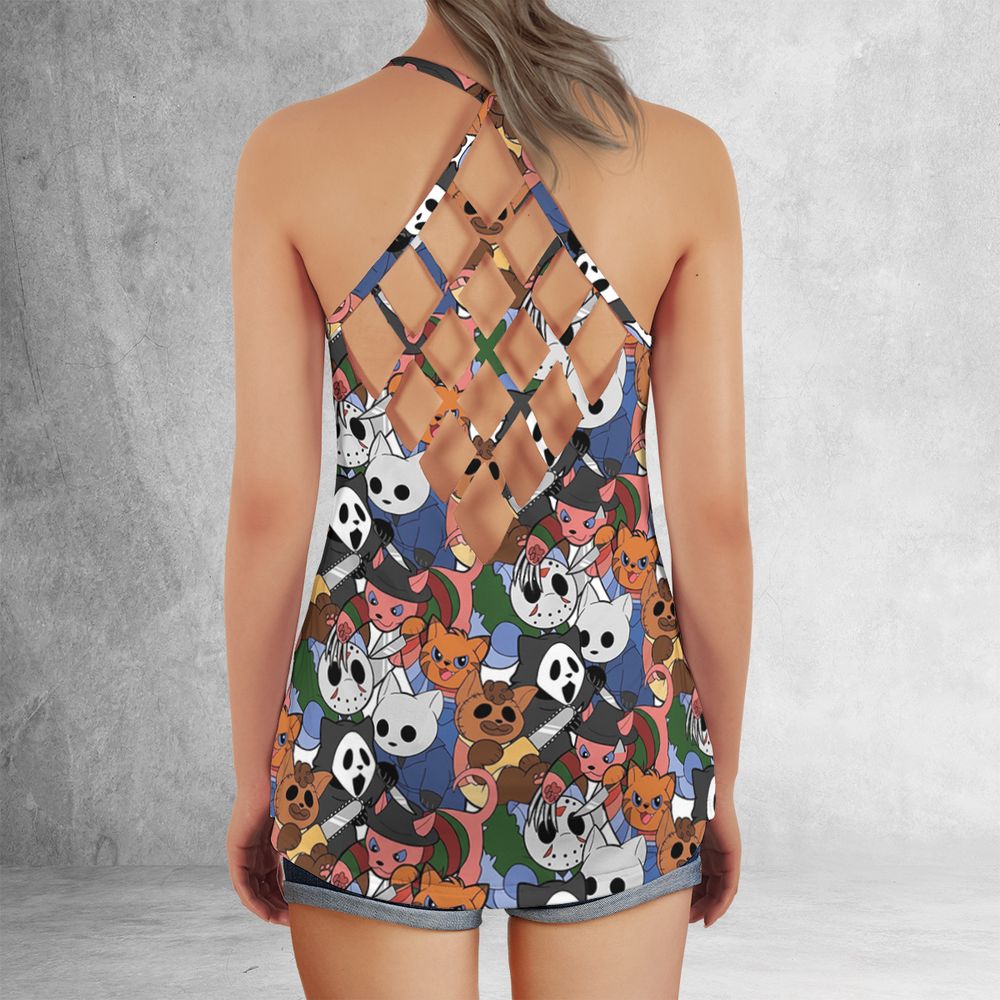 Criss Cross Tank Top - LR49PUGG -  - 3
