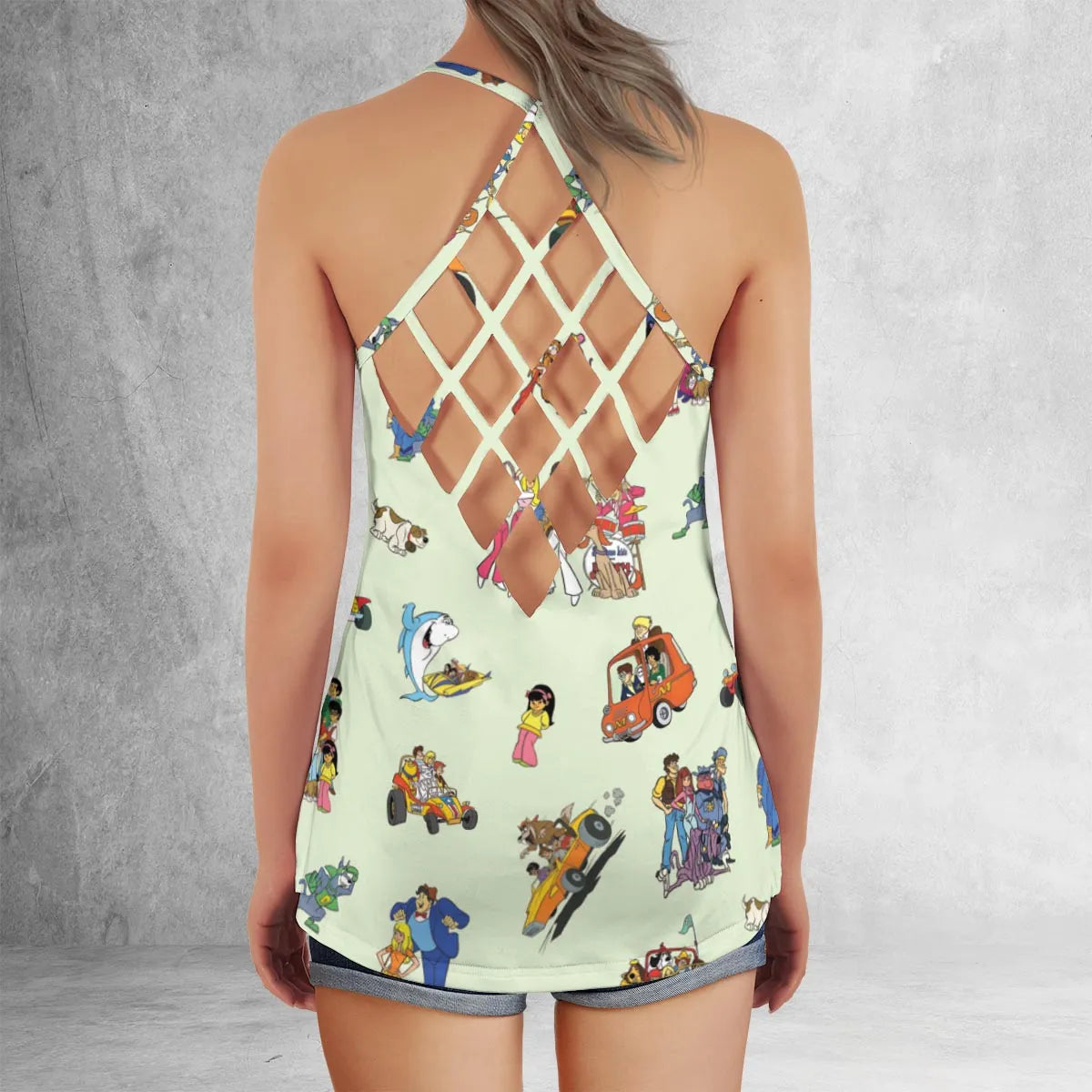 Criss Cross Tank Top - PYPNPD1B