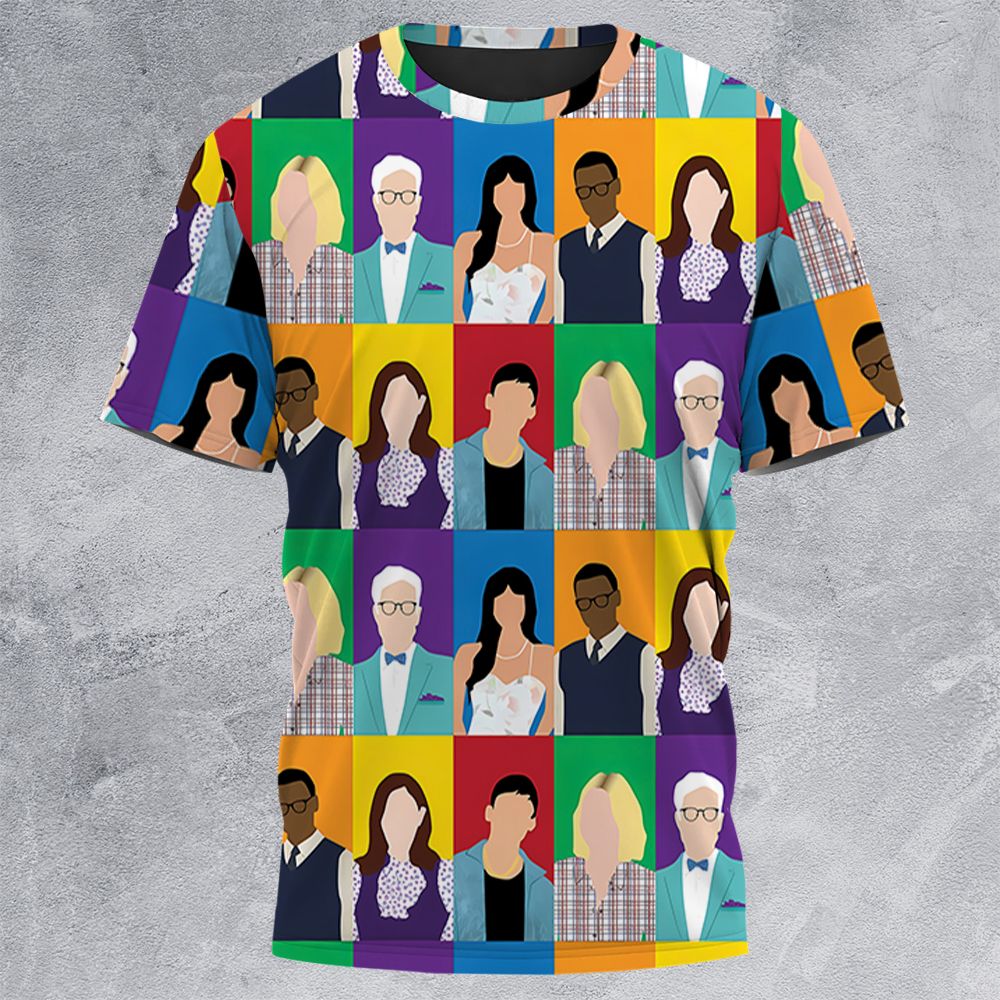 All-Over Print Unisex T-Shirt - QRW1U37E -  - 3