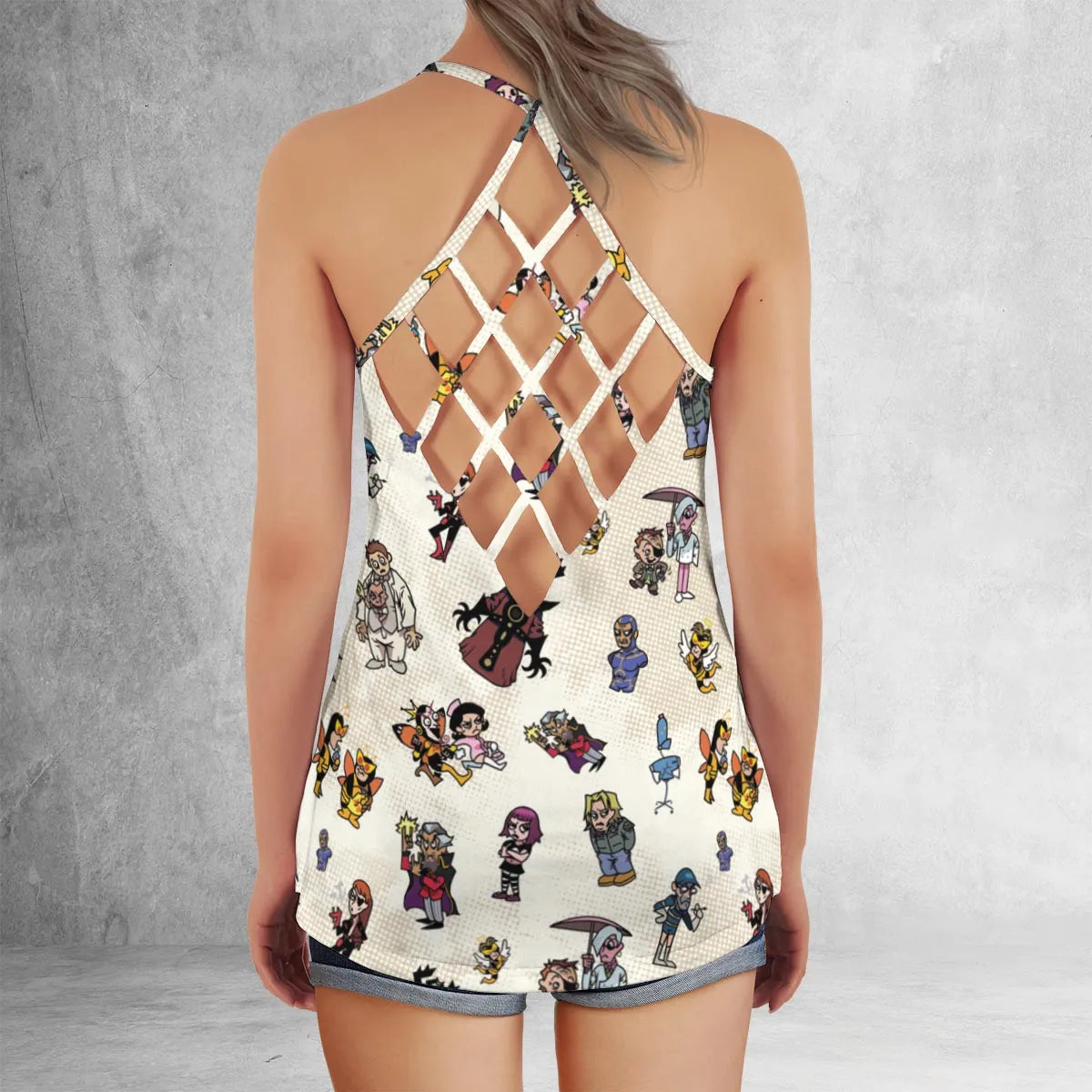 Criss Cross Tank Top - LDA128A6