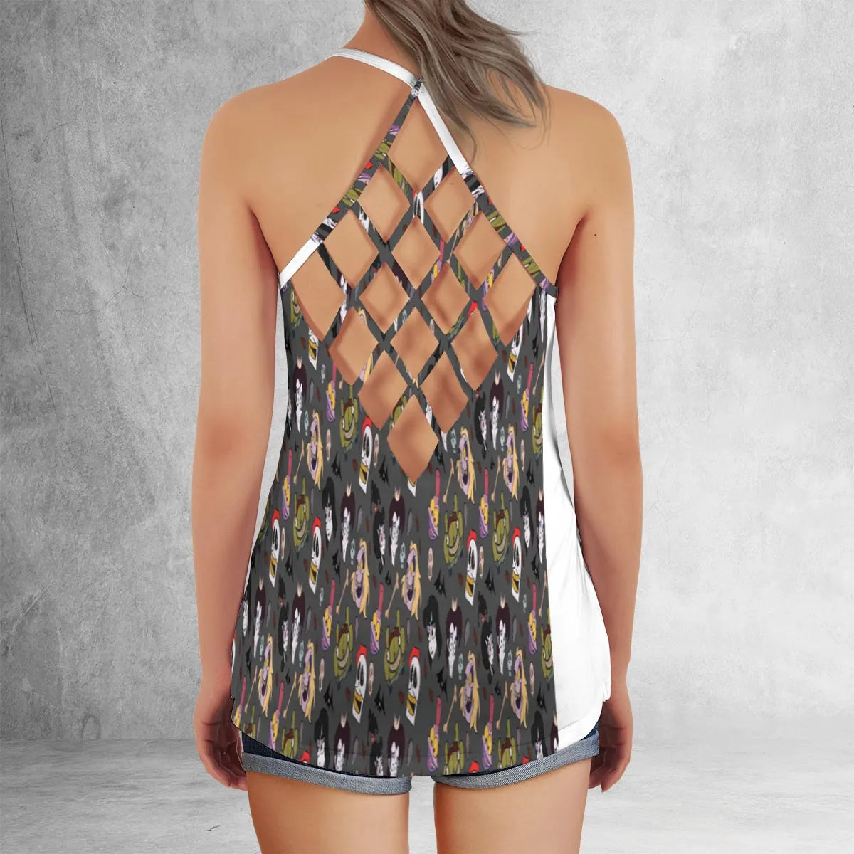 Criss Cross Tank Top - 7JXKDZRH