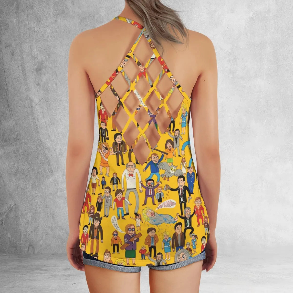 Criss Cross Tank Top - Z574FUMP
