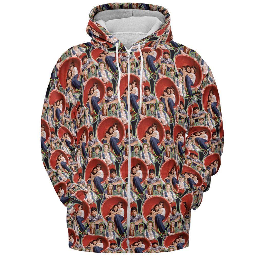 All-over Print Hoodie - 6SWCZ1M7 -  - 3