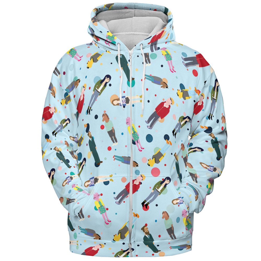 All-over Print Hoodie - C7Z1GWLY -  - 3