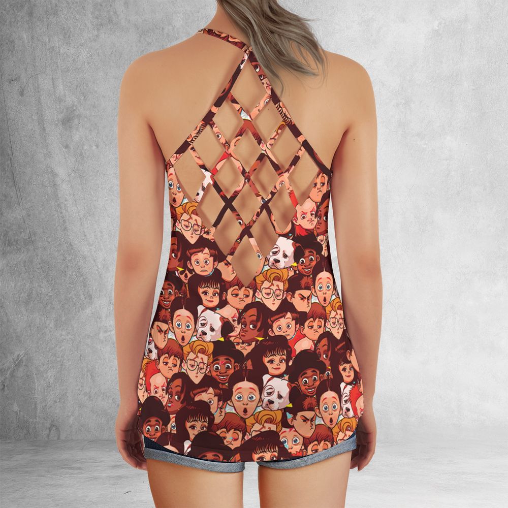 Criss Cross Tank Top - PEHP9WVU -  - 3