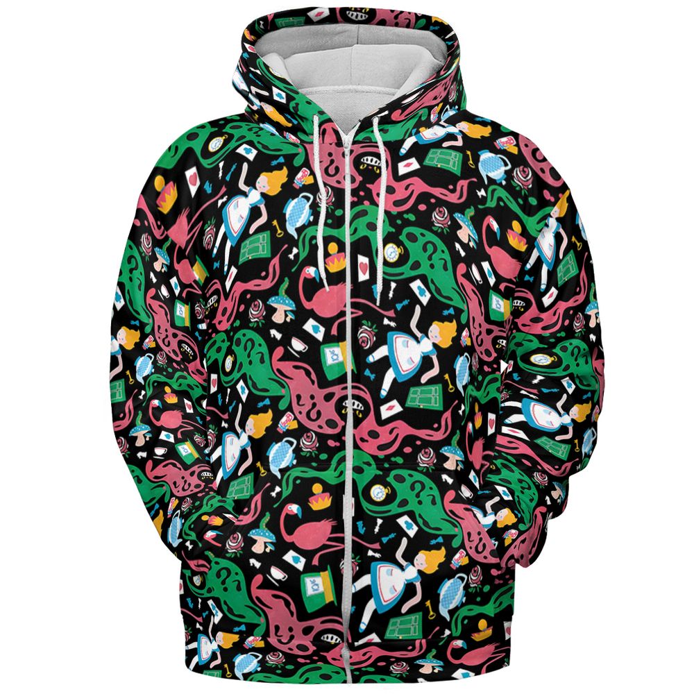 All-over Print Hoodie - QHUJVT93 -  - 3