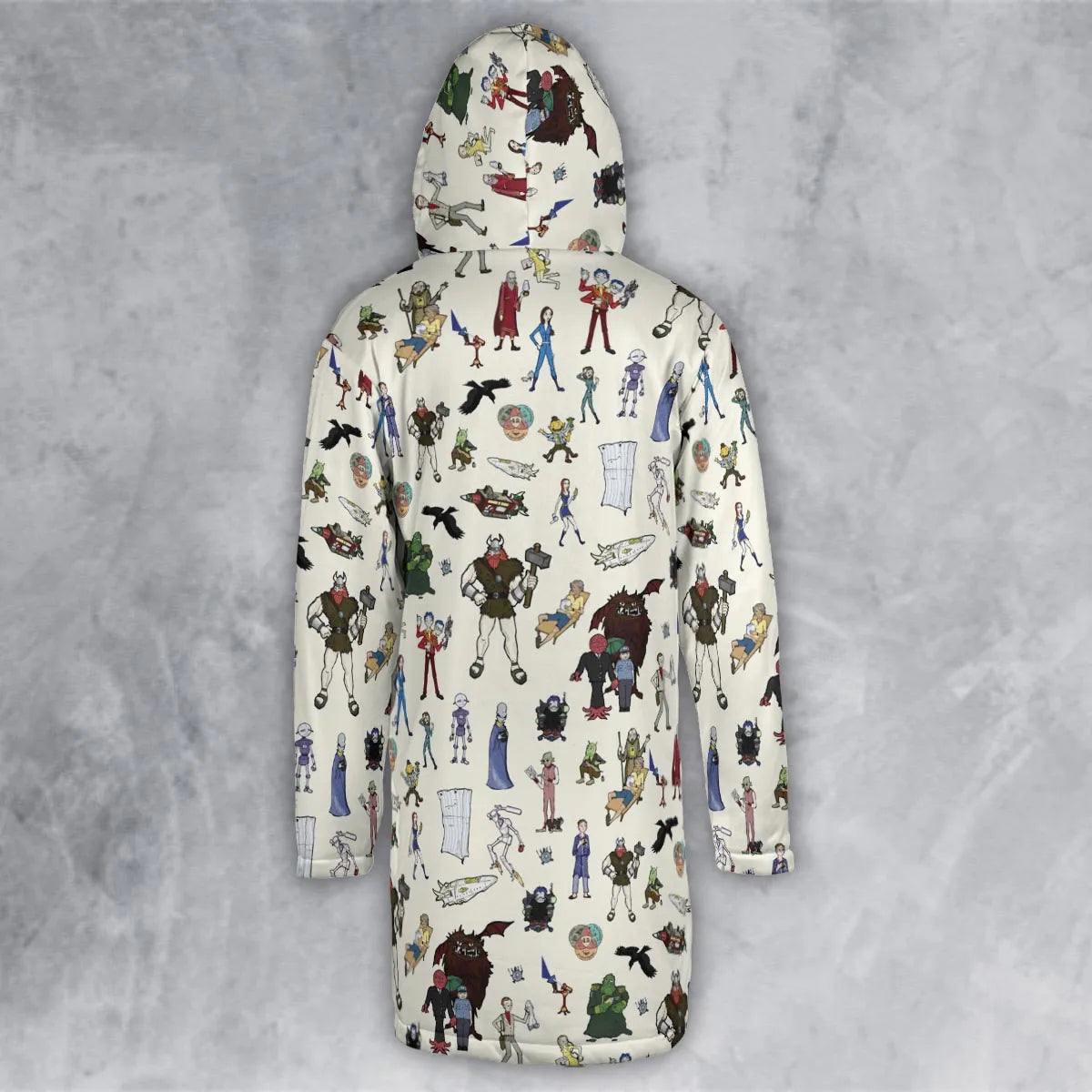 Hooded Cloak Coat - 6MNUKDEE