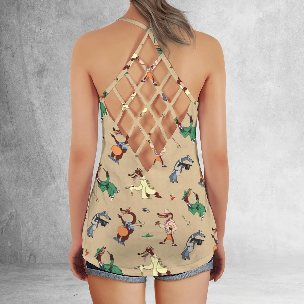 Criss Cross Tank Top - 9CM1MFD1