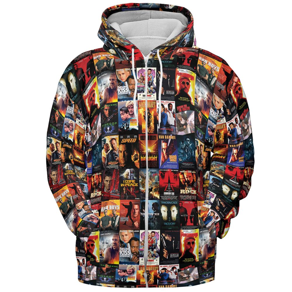 All-over Print Hoodie - ZV5U6H7Q -  - 3