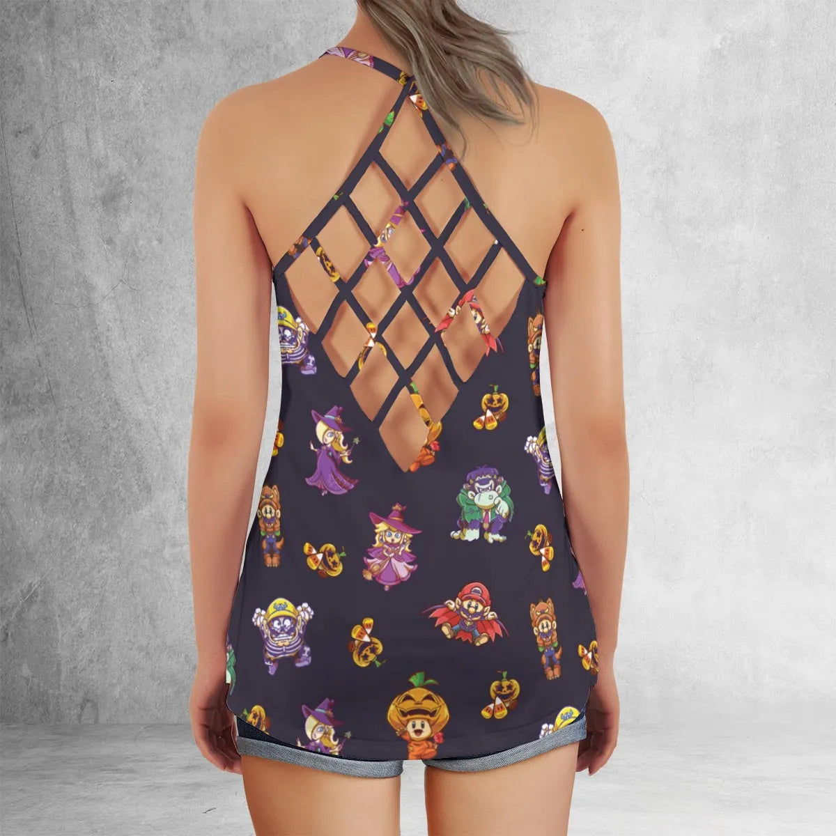 Criss Cross Tank Top - W4TXU459