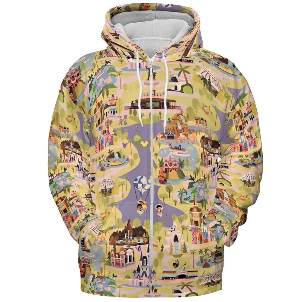 All-over Print Hoodie - 5ZQ34TY8 -  - 3