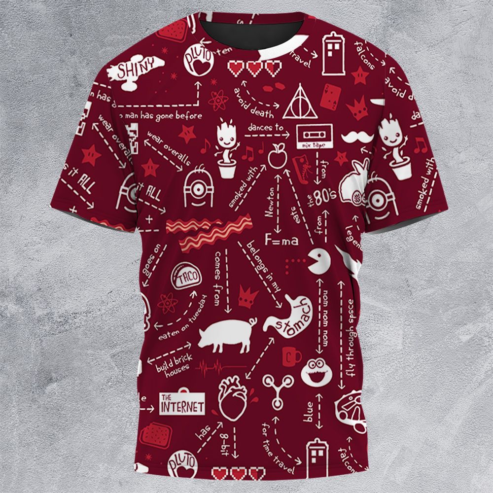 All-Over Print Unisex T-Shirt - L4BPP41N -  - 3