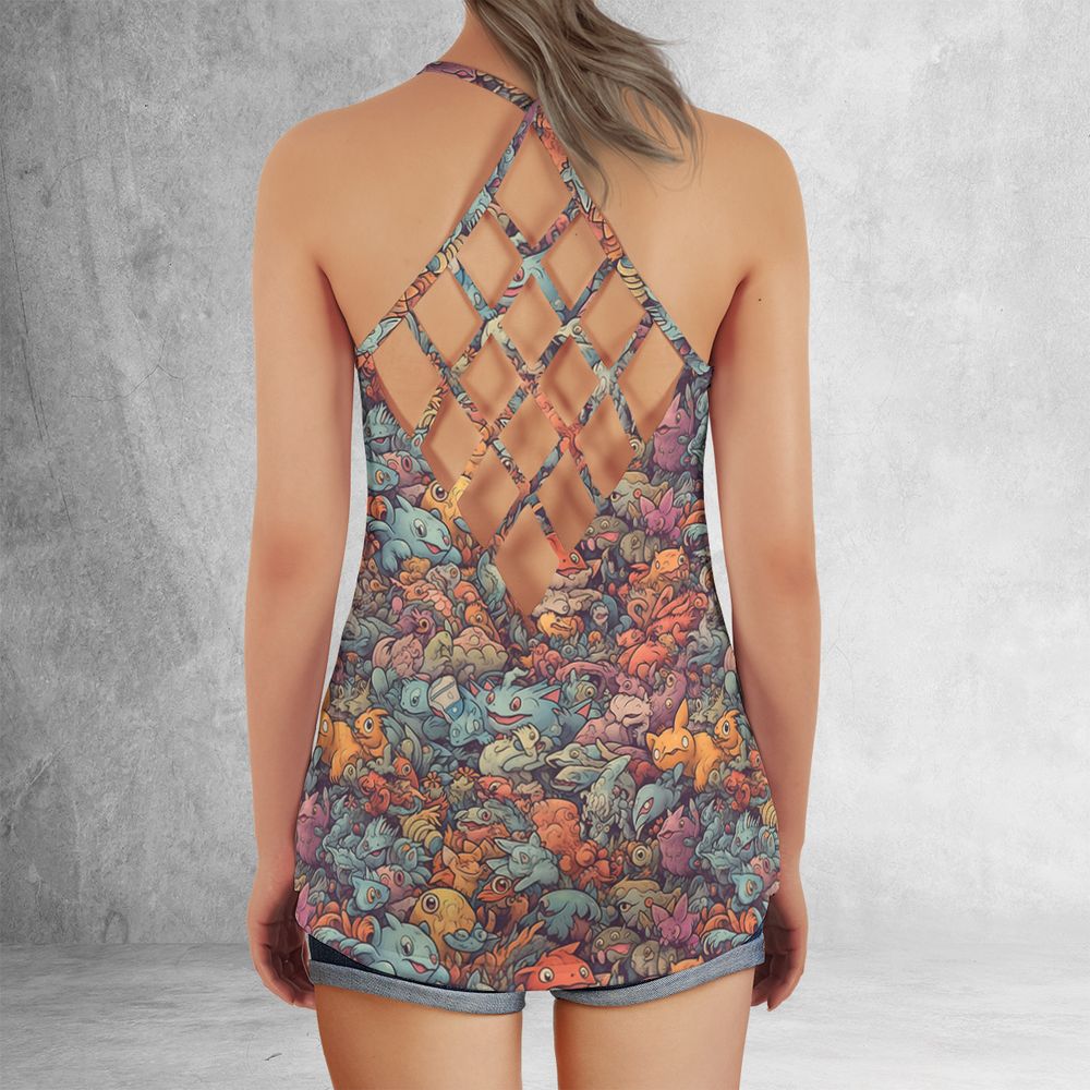 Criss Cross Tank Top - SUG66UJ8 -  - 3