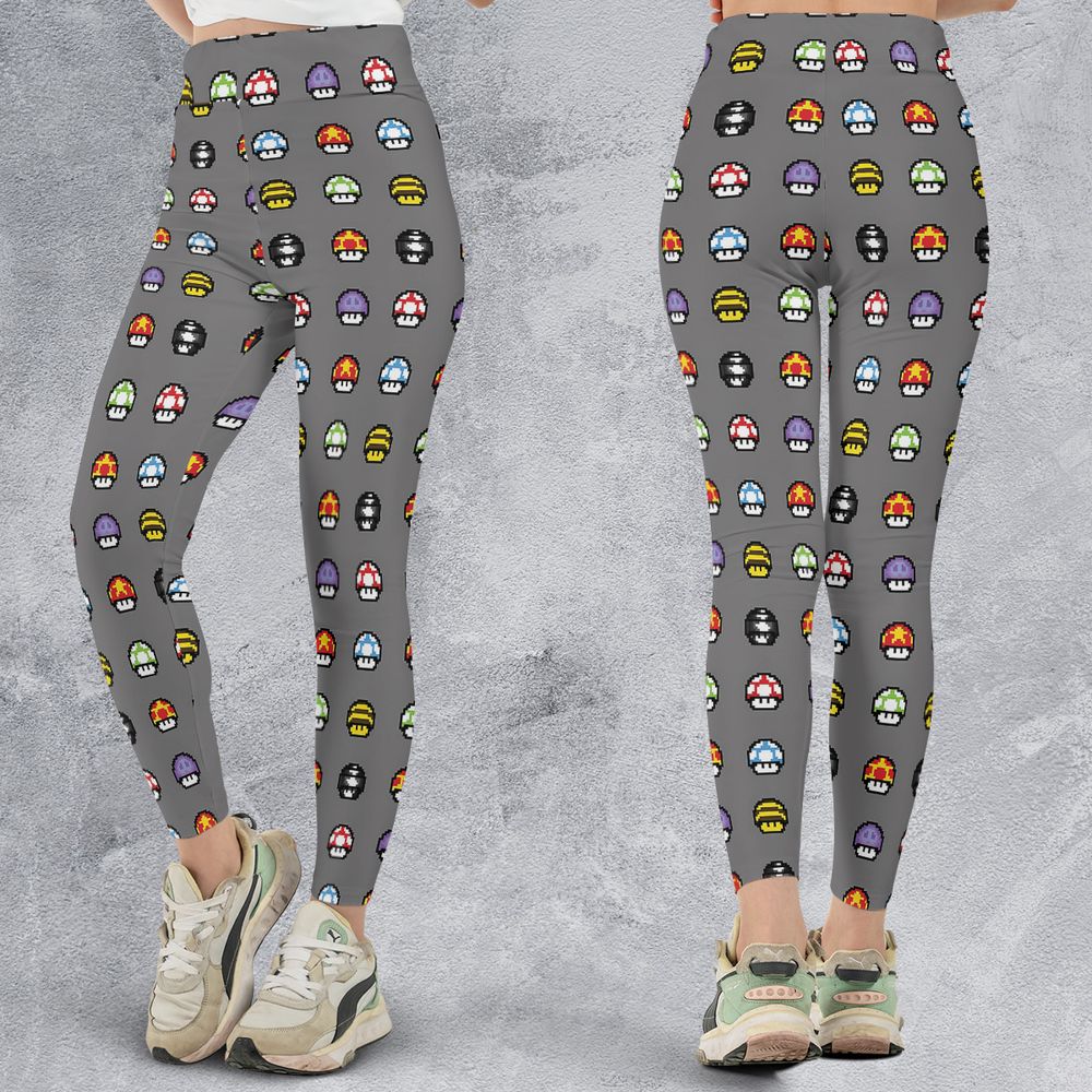 Retro Pixels Mushroom Pattern -  - 3