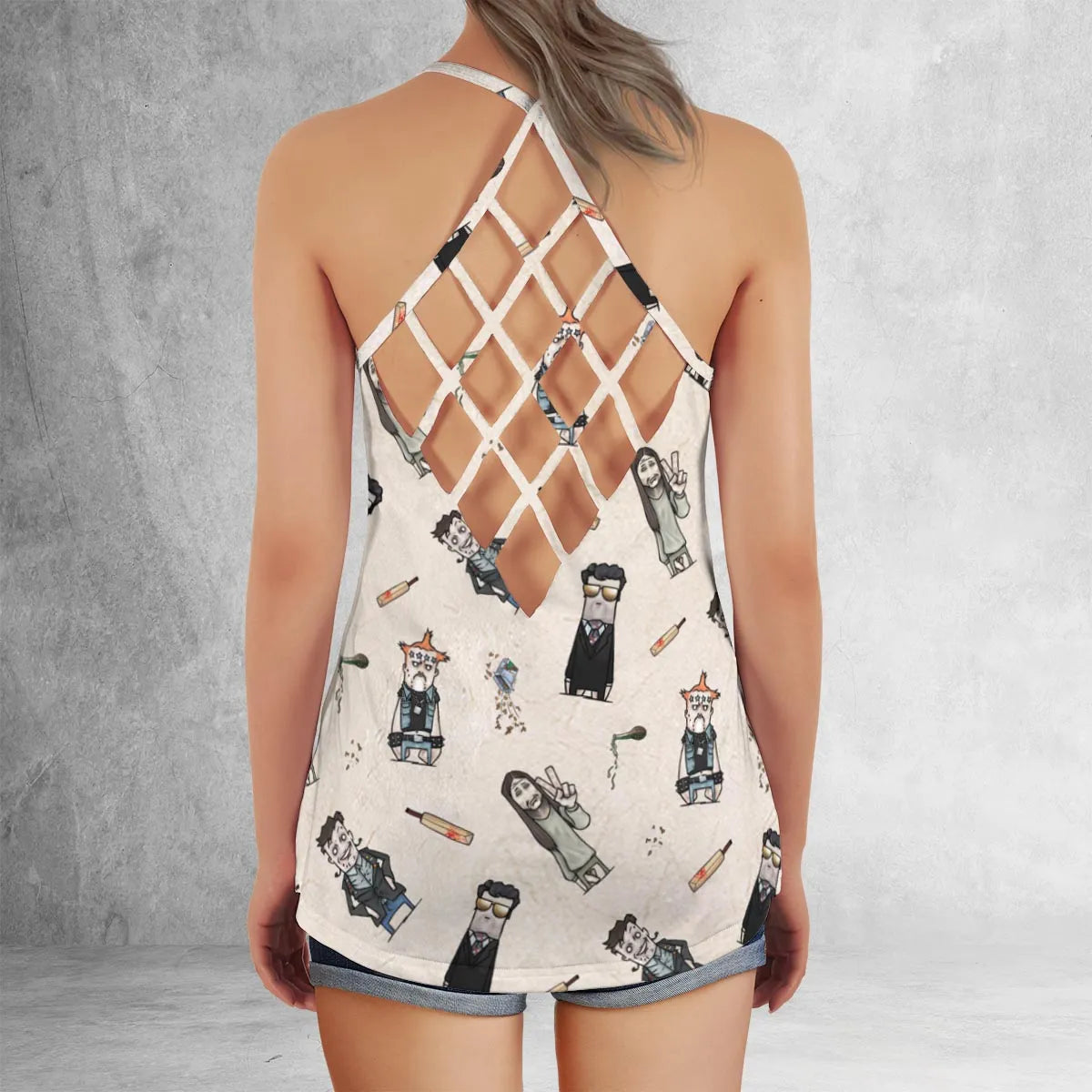 Criss Cross Tank Top - YU4JW4Q8