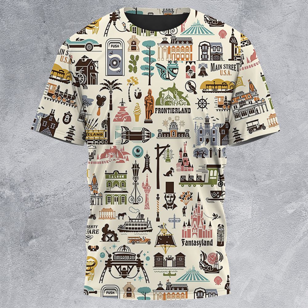 All-Over Print Unisex T-Shirt - HGA43PHG -  - 3