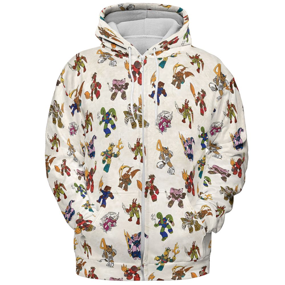 All-over Print Hoodie - KLNFCVYH -  - 3
