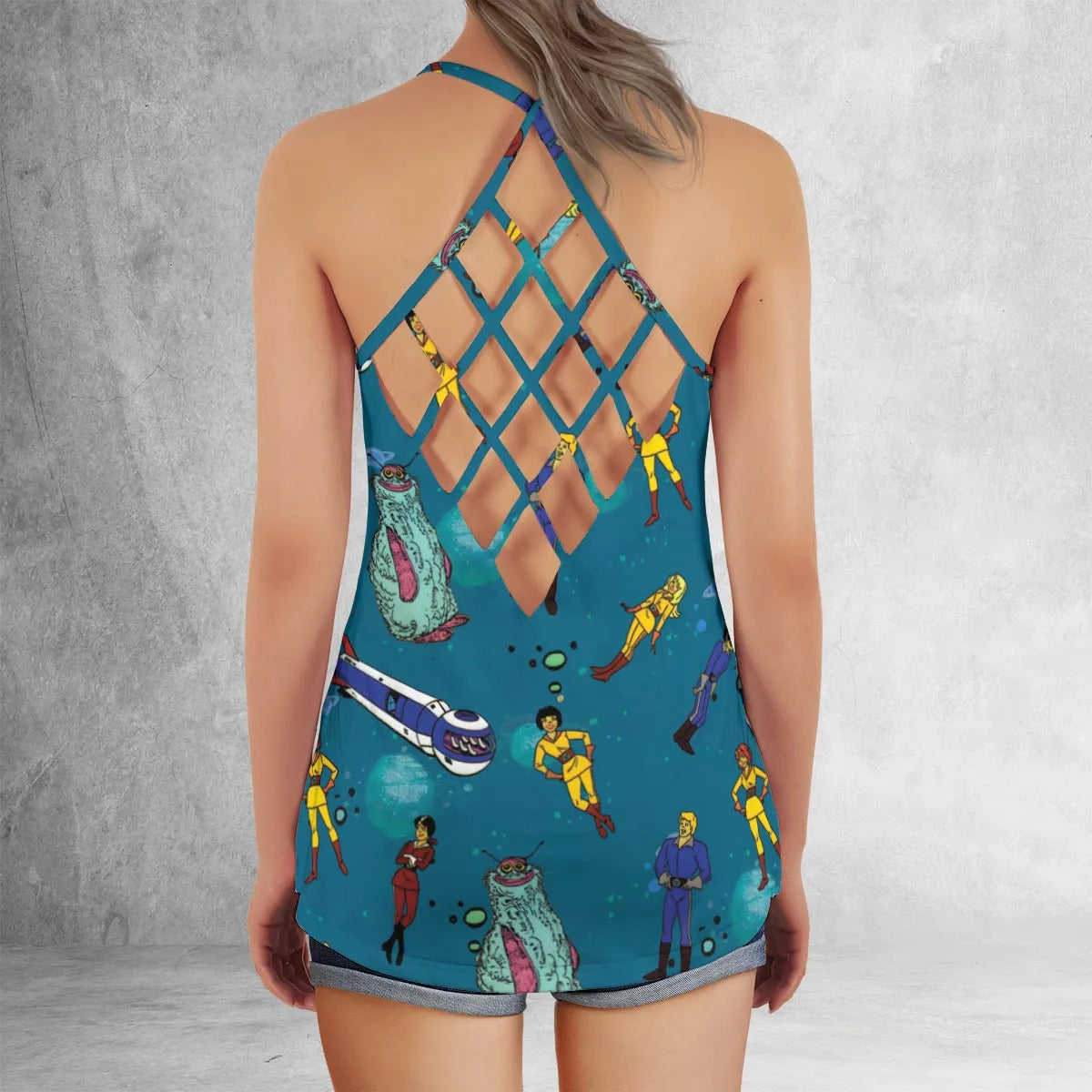 Criss Cross Tank Top - VXNNQGBC