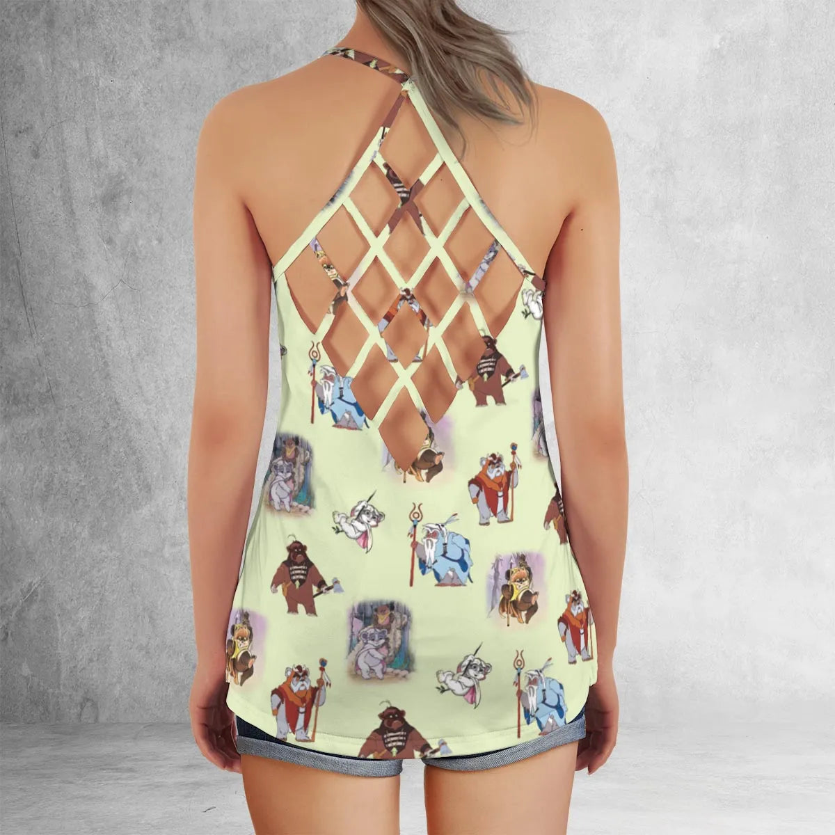 Criss Cross Tank Top - Y455VYKQ