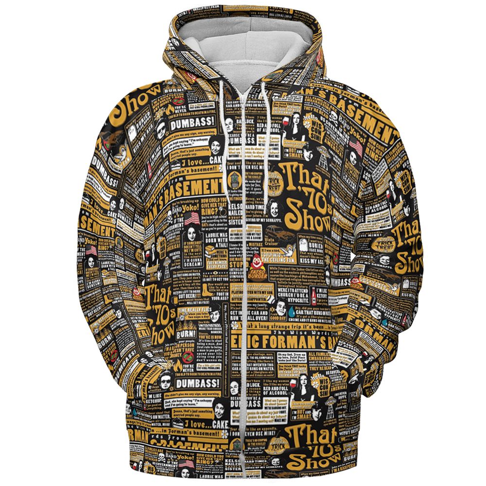All-over Print Hoodie - HX98Z7DF -  - 3