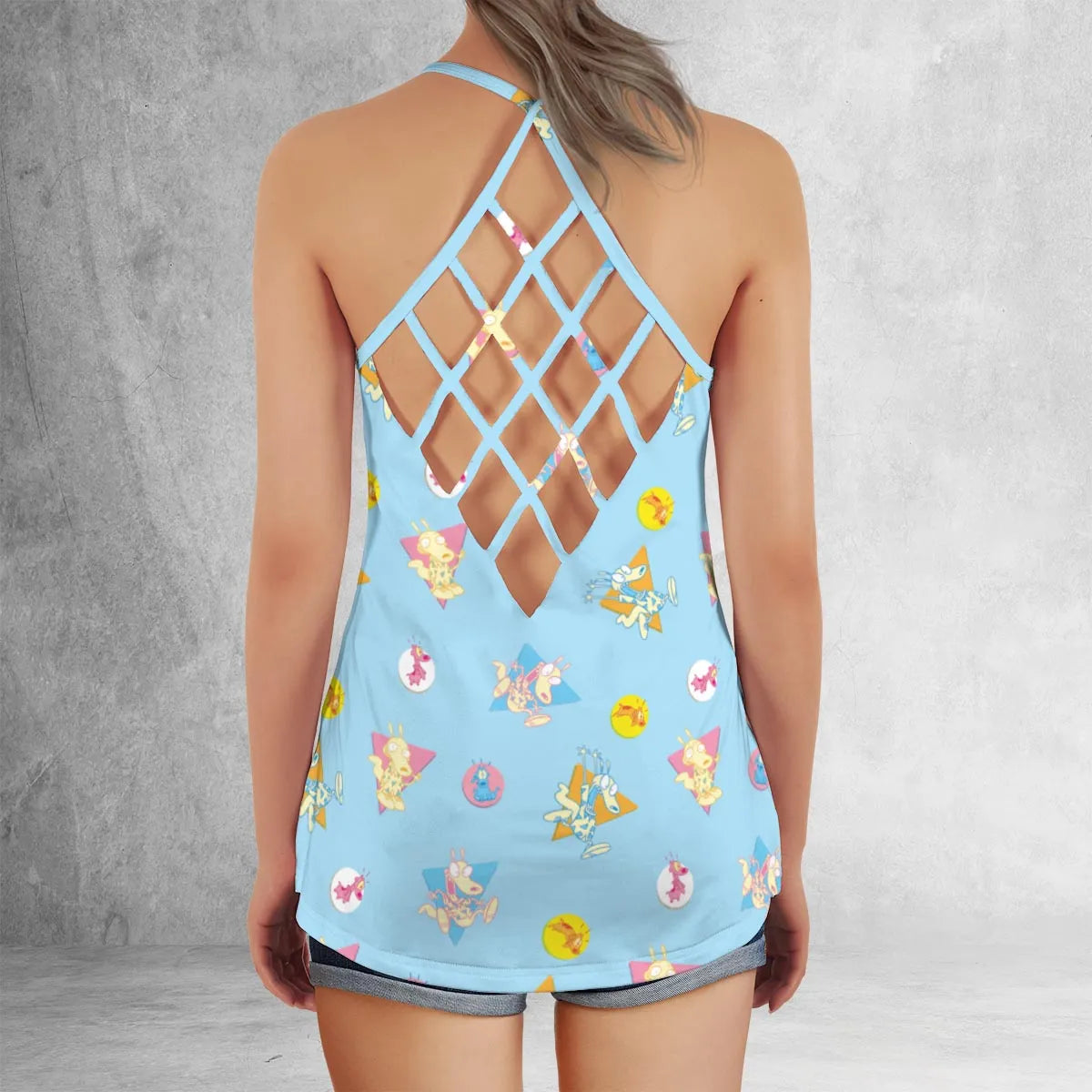 Criss Cross Tank Top - 3HVD4J6Z