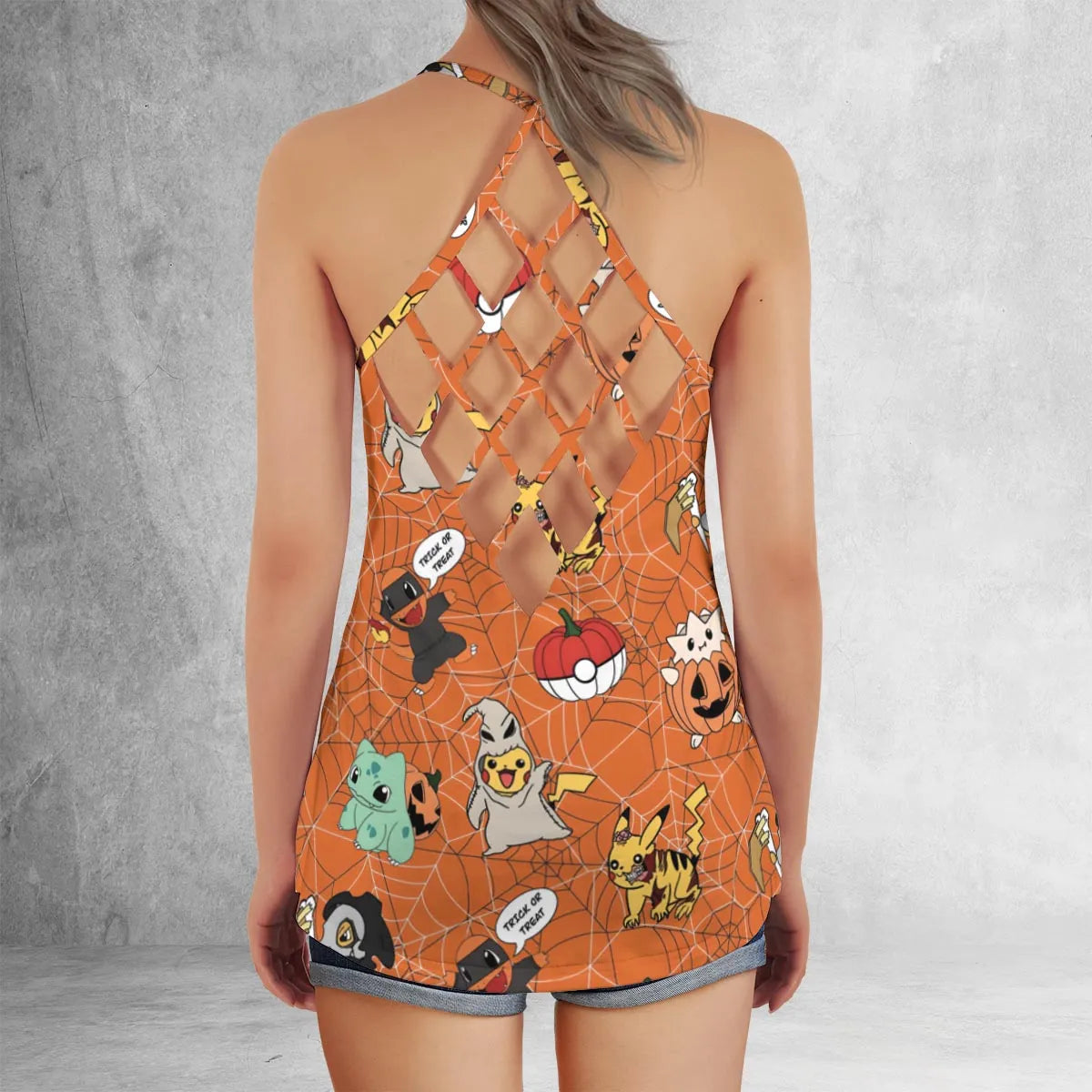 Criss Cross Tank Top - GMETG8SH