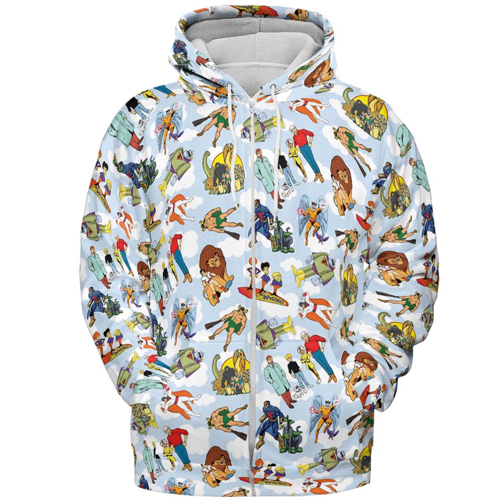 All-over Print Hoodie - 2ZV4P1UT -  - 3
