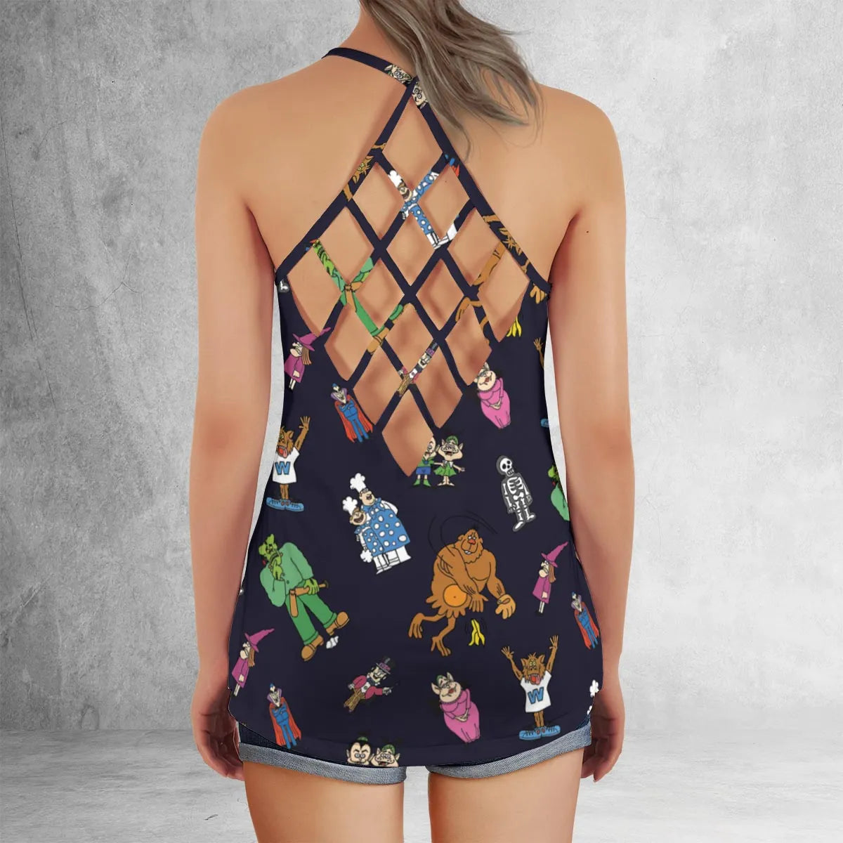 Criss Cross Tank Top - XLF1QF9A