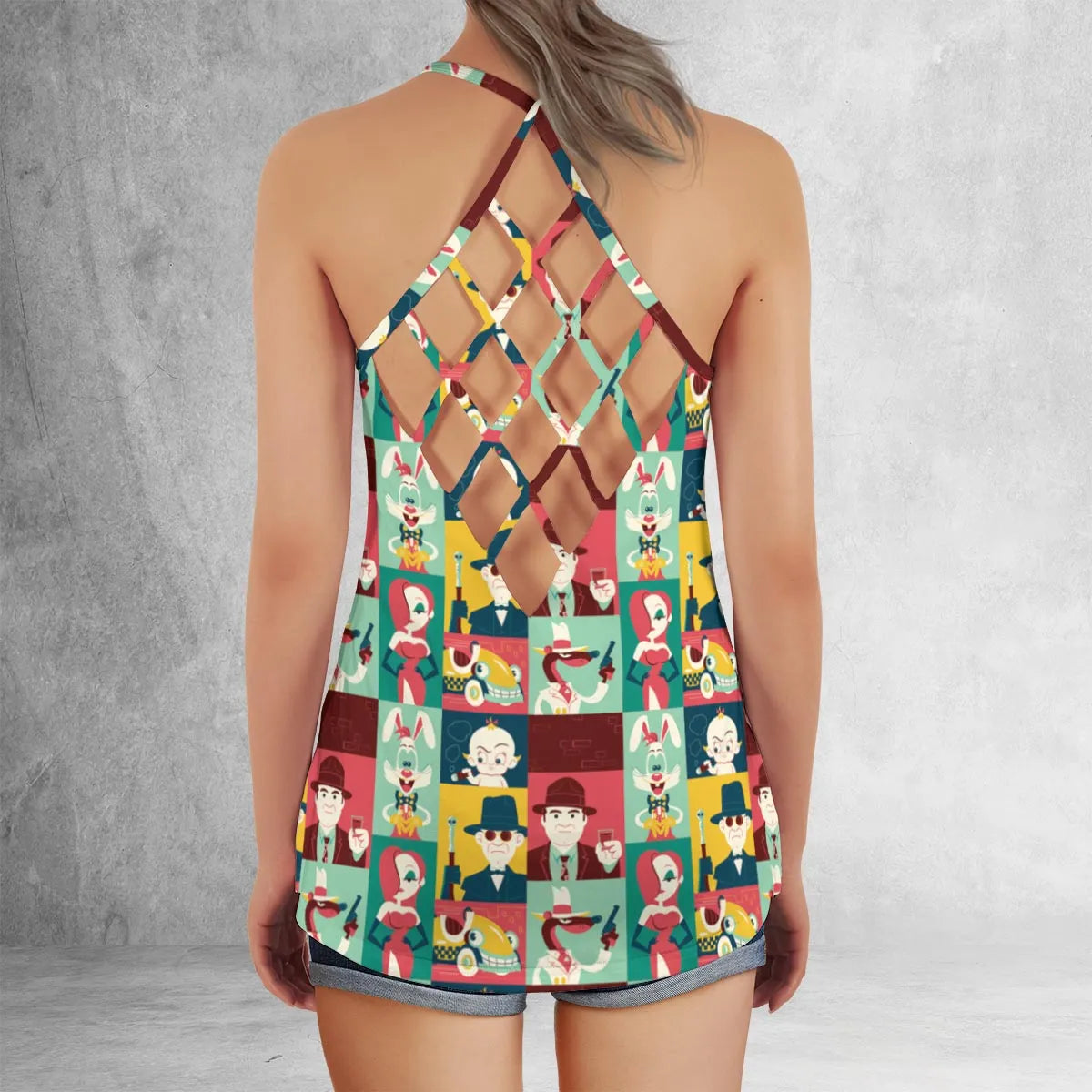 Criss Cross Tank Top - 7E5F7L86