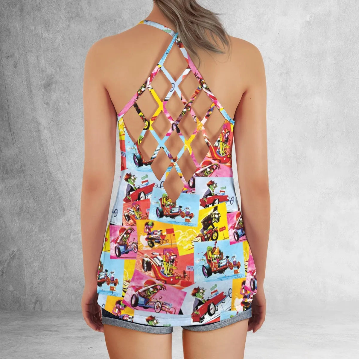Criss Cross Tank Top - ZHW6ULQ9