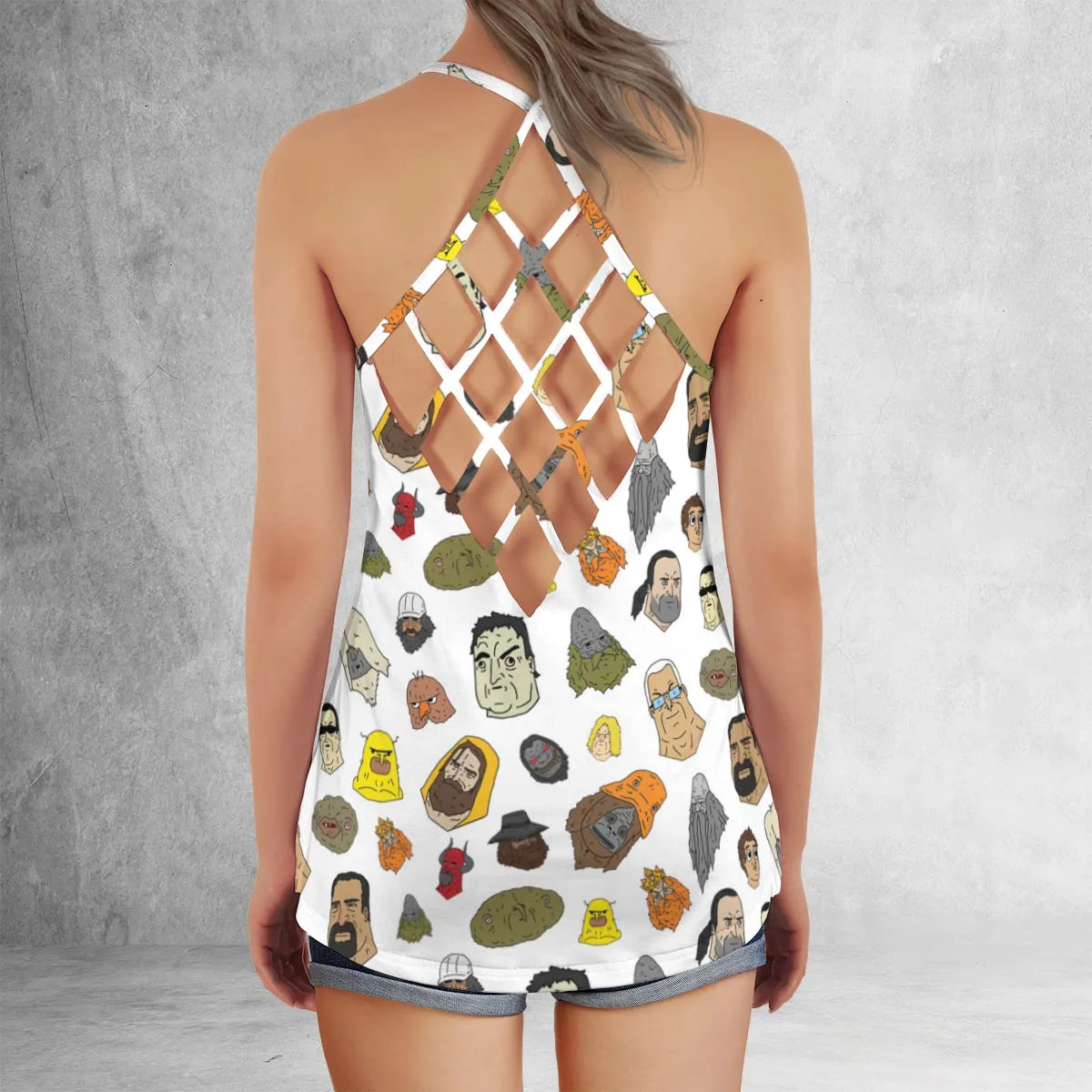 Criss Cross Tank Top - EBJ3Y37W