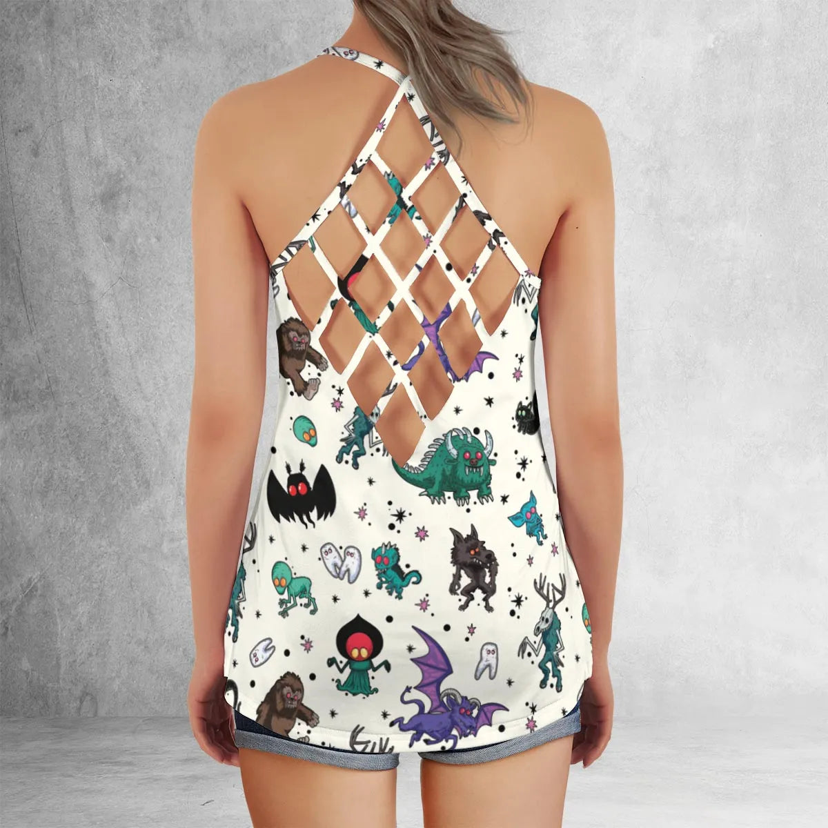 Criss Cross Tank Top - PXGV8MBL
