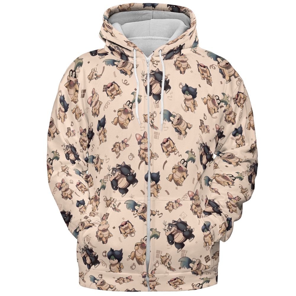 All-over Print Hoodie - QPE6RNFT -  - 3